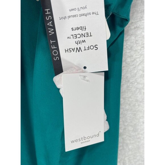 Westbound Woman 2X Short Sleeve Button Up Blouse NWT - Picture 11 of 14